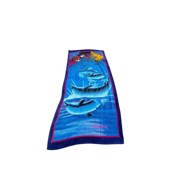 Dolphin Coral Reef Bonaire Summer Pool Ocean Lake Beach Bath Towel - Picture 9 of 16
